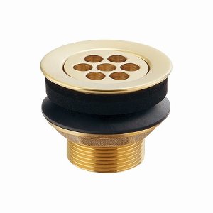 画像: 水栓金具 カクダイ 430-005-25 洗面・手洗 丸鉢金物 目皿付き