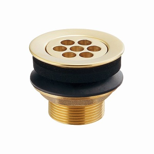 画像1: 水栓金具 カクダイ　430-005-25　洗面・手洗 丸鉢金物 目皿付き (1)