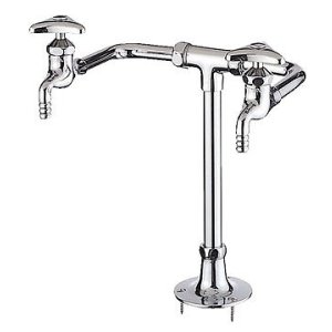 画像: INAX/LIXIL　LF-102　水栓金具 特定施設向け 二ツ口化学水栓 一般地 [★]