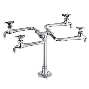 画像: INAX/LIXIL　LF-204　水栓金具 特定施設向け 四ツ口振り分け式化学水栓 一般地 受注生産品[★§]