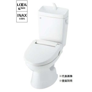 画像: INAX/LIXIL　【HBC-110PTU+DT-5800NBL】 一般洋風便器(BL認定品) 便座別売 ハイパーキラミック 床上排水(Pトラップ) 手洗付 寒冷地 [♪]