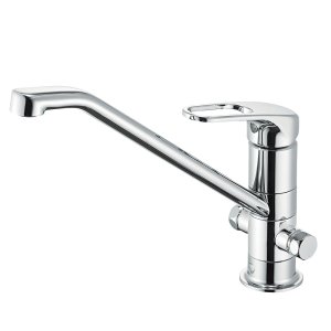 画像: 水栓金具 三栄水栓　K87112ETJV-13　ワンホールシングルレバー式 シングルワンホール分岐混合栓 キッチン用