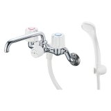 画像: 水栓金具 三栄水栓　SK21-W-13　壁付ツーバルブ ツーバルブシャワー混合栓 共用形 バスルーム用