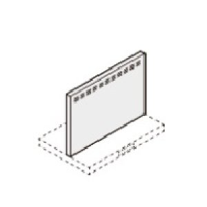 画像: サンウェーブ/LIXIL　RFP-6-565HW　レンジフード別売パーツ ASRシリーズ用金属幕板 高さ60cm用 間口60cm ホワイト [△]