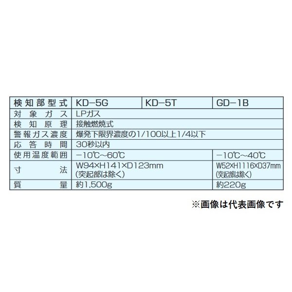 画像2: 新コスモス　KD-5G　ガス検知警報器 検知部 LPガス用 防爆型 業務用 [◎【本州四国送料無料】] (2)