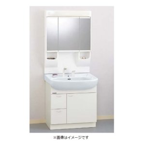 画像: クリナップ 【M-753CHVH + BTSL752VHJTS】 BTSシリーズ 間口75cm ミラーキャビネット(3面鏡・くもり止めヒーター付)+洗面化粧台引出しタイプ  [♪△]