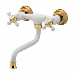 画像: 水栓金具 カクダイ　128-113　2ハンドル混合栓 [■]