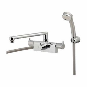 画像: 水栓金具 カクダイ　152-231　2ハンドルシャワー混合栓(台付)