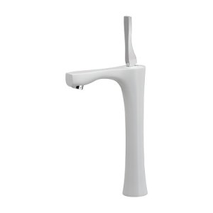 画像: 水栓金具 カクダイ　716-905-W　シングルレバー立水栓(トール) ホワイト [■]