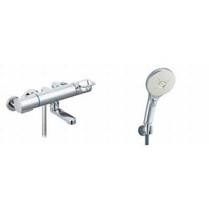 画像: INAX/LIXIL　BF-KA147TNSMM　水栓金具 サーモスタット付シャワーバス水栓 エコアクアスイッチシャワーSPAメッキ仕様 クロマーレＳ [★]