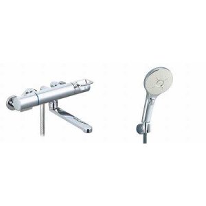 画像: INAX/LIXIL　BF-KA145TNSMM　水栓金具 サーモスタット付シャワーバス水栓 エコアクアスイッチシャワーSPAメッキ仕様 クロマーレＳ [★]