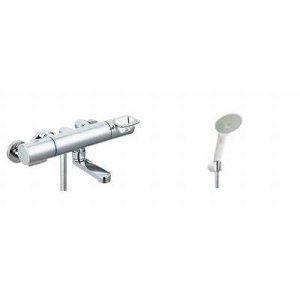 画像: INAX/LIXIL　BF-KA146TNSJM　水栓金具 サーモスタット付シャワーバス水栓 エコアクアスイッチシャワー クロマーレＳ [★]