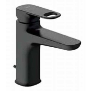 画像: INAX/LIXIL　LF-YD340SYCN/SAB　水栓金具 シングルレバー混合水栓 排水栓なし デュアラ(エコハンドル) ブラック 寒冷地 [◇]