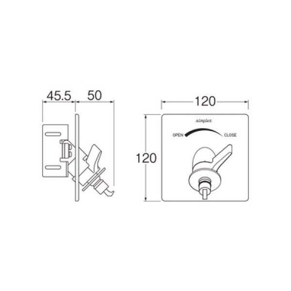 画像2: 水栓金具 部品 三栄水栓　V9652ALU-1　水道用コンセント シンプレット (2)