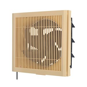 画像: 三菱　EX-20LX9　換気扇 20cm 居間用 クリーンコンパック エクストラグレード 木調格子タイプ 連動式シャッター 引きひも付 (EX-20LX8の後継品) [$]
