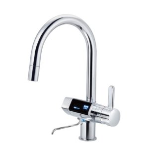 画像: グローエ　JP210503　グラシア 電解水素水整水器シングルレバーキッチン混合栓 コールドスタート仕様 クローム 一般地 日本トリム製カートリッジ付 [■]