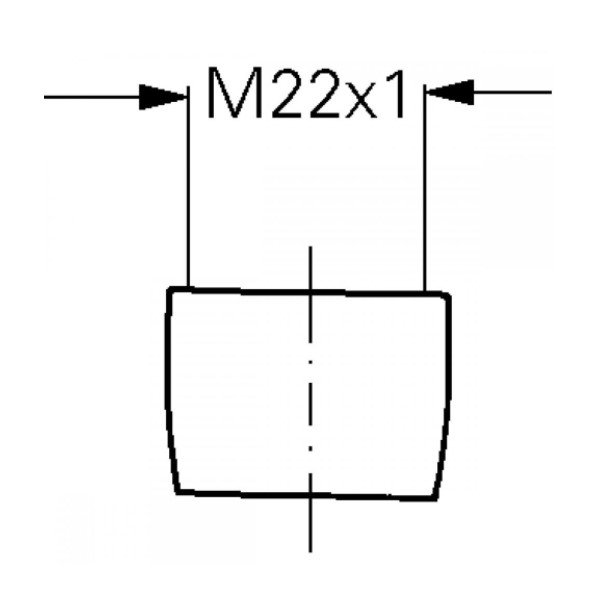画像2: グローエ 13944000 パーツ エアレーター M22×1 内ネジ型 クローム ♪ (2)