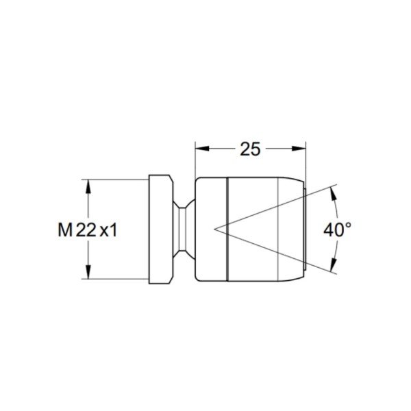 画像2: グローエ 13925000 パーツ スイーベルエアレーター M22×1 用 クローム ♪ (2)