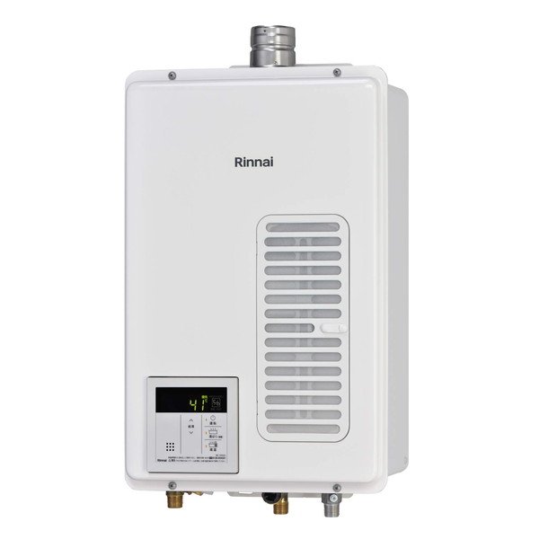 画像1: リンナイ 【RUX-V1615SWFA(B)-E プロパン用】 ガス給湯専用機 16号 音声ナビ FE方式・屋内壁掛型 15A [■] (1)