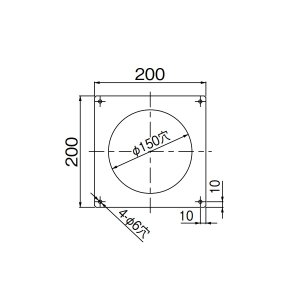 画像: リンナイ 【PST-KC-15-20×20 24-1003】 PS前扉化粧板 φ100 Tタイプ ガス給湯器部材 [≦]