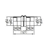 画像: リンナイ 【WOP-RGP-D 20-3538】 段付連結ゴム管 循環パイプ(RFSシリーズ用) ガス給湯器部材 [■]