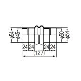 画像: リンナイ 【WOP-RGP-D 20-3538】 段付連結ゴム管 循環パイプ(RFSシリーズ用) ガス給湯器部材 [■]