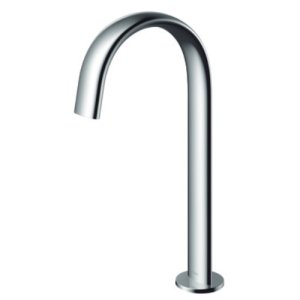 画像: TOTO　TLE24SL1A　水栓金具 アクアオート(台付自動水栓) Lサイズ コンテンポラリタイプ(オーバル) AC100Vタイプ ワンプッシュなし 単水栓 [⇔]