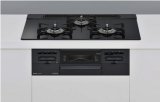 画像: リンナイ 【RS71W36T1RBW プロパン用】 ビルトインコンロ プロパン 75cm 強火力(左・右) SENCE(センス) シアーブラック [■]
