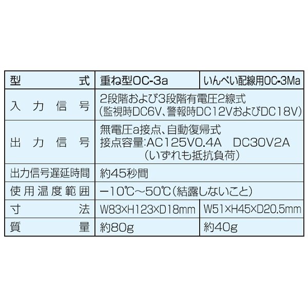 画像2: 新コスモス　OC-3a　出力信号変換器(LPガス・都市ガス) 接点出力 重ね型 ※受注生産品 [§◎] (2)