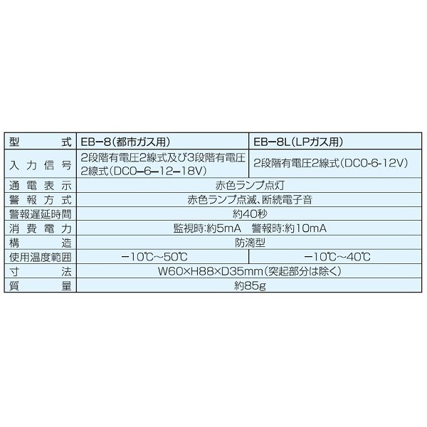 画像2: 新コスモス　EB-8L　戸外ブザー LPガス用 ※受注生産品 [§◎] (2)