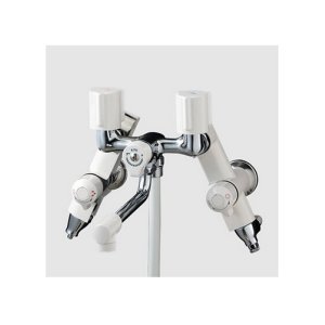 画像: KVK　KF30N2SL　ソーラー2ハンドルシャワー併用形 170mmパイプ付