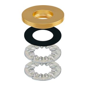 画像: 水栓金具 部品　カクダイ　107-827 単水栓取付アダプター アンティークゴールド