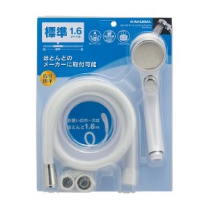 画像: 水栓金具 カクダイ 366-332-W リラックスストップシャワーホースセット