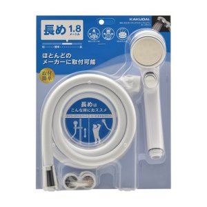 画像: 水栓金具　カクダイ　366-333-W リラックスストップシャワーホースセット