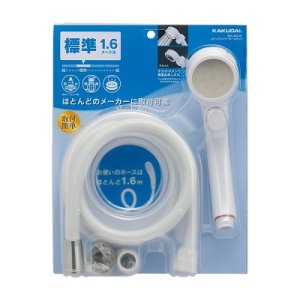 画像: 水栓金具　カクダイ　366-342-W ストップシャワーホースセット
