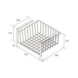画像: onedo/ワンド/旧マイセット KTB-WBA 各種器具 吊り下げ式ワイヤーラック 【本体同時購入のみ】 [♪]
