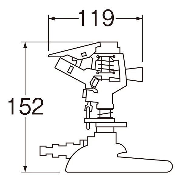 画像2: ガーデニング 三栄水栓　C517-13　PCパートサークルスプリンクラー バンド1個付 シールテープ付 (2)