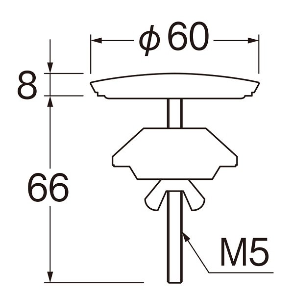 画像2: 洗面所 三栄水栓　PR704　カウンター化粧蓋 (2)