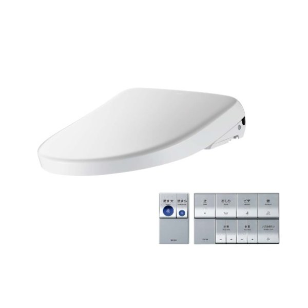 画像1: TOTO TCF5831AEY#NW1 ウォシュレット 便座 温水洗浄便座 アプリコットP 音姫付 便ふたなし オート便器洗浄 センサ―スイッチ AP2A ホワイト (1)