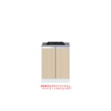 画像: onedo/ワンド/旧マイセット KTD5-80-60GC2-[LG] 木目 KTD5型 コンロキャビネット(2口) 間口60cm 奥行55cm [♪]