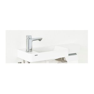 画像: INAX/LIXIL L-D102NLG オールインワン手洗 寒冷地仕様 左仕様 壁排水・壁給水(ボトルトラップ) タイルバックパネルなし BW1ピュアホワイト