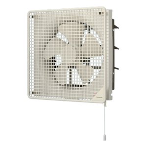 画像: パナソニック FY-25PE6/05 換気扇 居室 店舗 事務所用 羽根径 25cm インテリア形 強弱・速調付 排気 引きひも連動式シャッター ルーバー組合 ファッショングリル