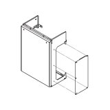 画像: リンナイ 【WOP-N101Z(K)UW-650 23-2209】 配管カバー 業務用ガス給湯器 部材