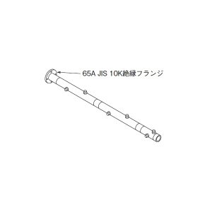 画像: リンナイ 【UOP-E50MHS-6W65 23-2265】 水湯配管セット6W65 全長1832mm 業務用ガス給湯器 部材 [♪]