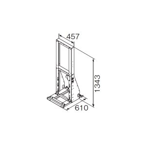 画像: リンナイ 【UOP-A32W2-STD 23-4587】 連結スタンドW2 業務用ガス給湯器 部材 [♪]