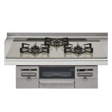 画像: クリナップ ビルトインコンロ ZGGRK7R22GSS-K ガラストップコンロ 間口75cm 水無両面焼きグリル 受注生産品 § ♪