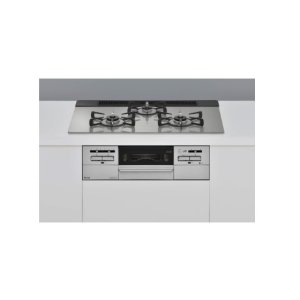 画像: リンナイ [RS71W35T2DGAVW プロパン用] ビルトインコンロ プロパン 75cm 強火力(左・右) Mytone(マイトーン) シルキーシルバー ココットプレート付 ∀