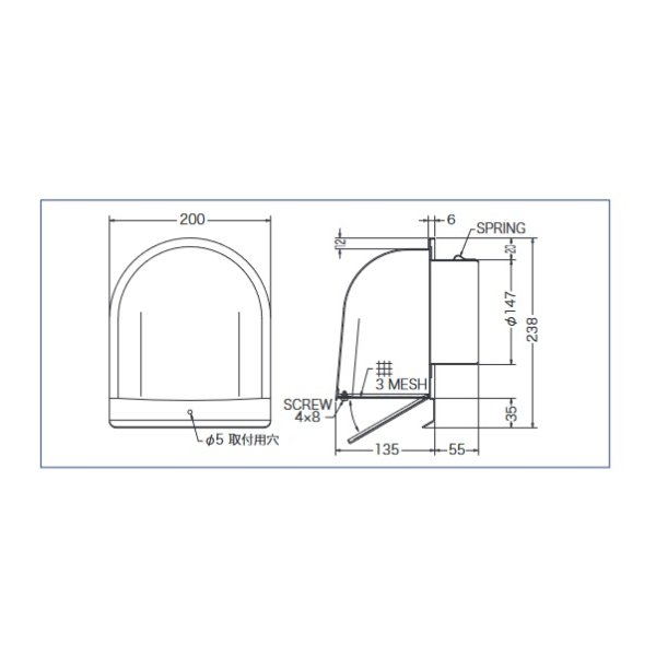 画像2: レンジフード部材 ノーリツ CFN150S ステンレス製深型フード 金網付 (2)