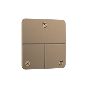 画像: ハンスグローエ 15587140 ShowerSelect Comfort Q バルブ 埋込式 3アウトレット切替用 (化粧部) ブラッシュドブロンズ ♪