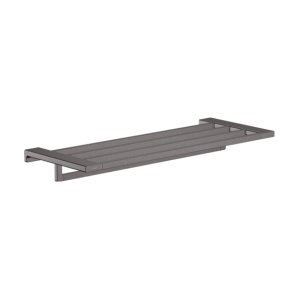 画像: ハンスグローエ 41751340 AddStoris タオルラック / タオルホルダー 648mm ブラッシュドブラッククロム 受注生産品 ♪§